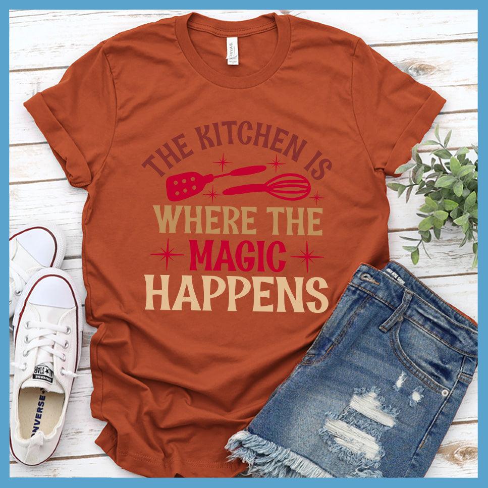 The Kitchen Is Where The Magic Happens T-Shirt Colored Edition