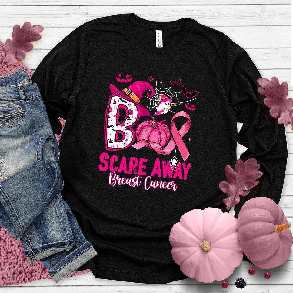 Boo Scare Away Breast Cancer Long Sleeves Colored Edition - Brooke & Belle
