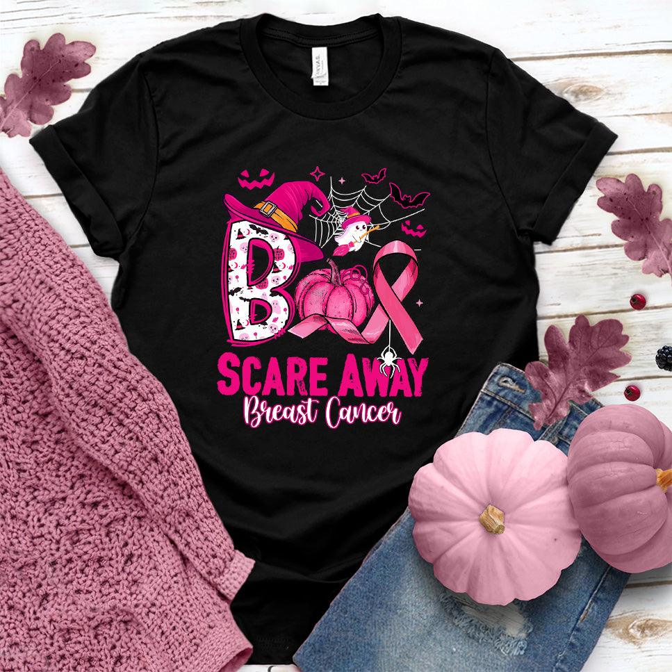 Boo Scare Away Breast Cancer T-Shirt Colored Edition - Brooke & Belle