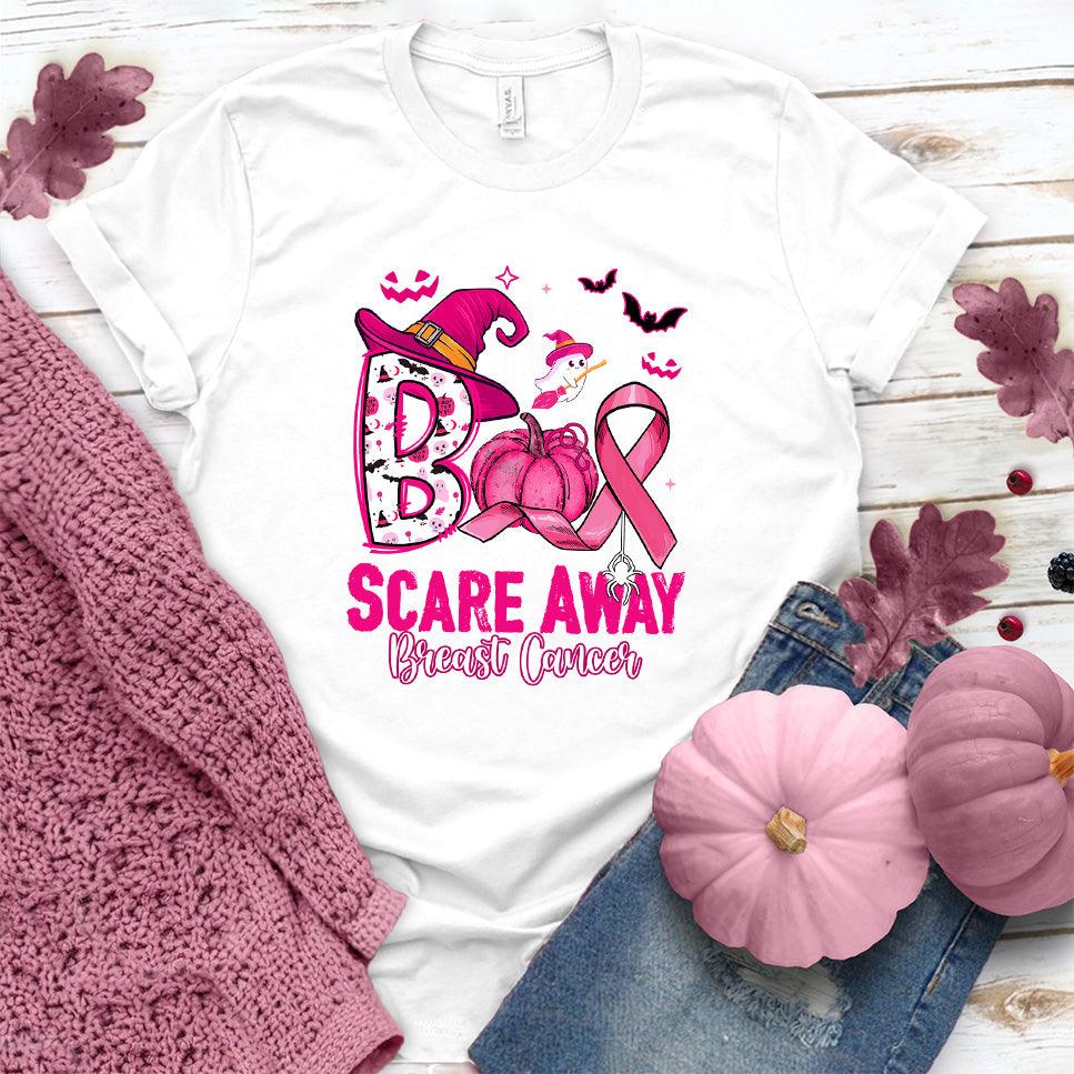 Boo Scare Away Breast Cancer T-Shirt Colored Edition - Brooke & Belle