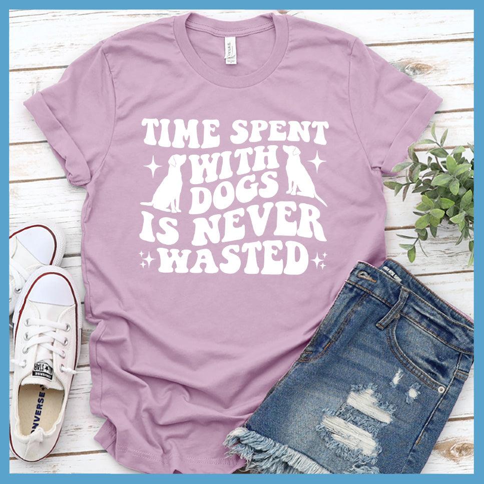 Time Spent With Dogs Is Never Wasted Retro T-Shirt