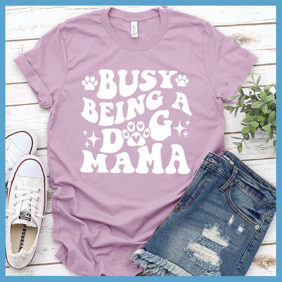 Busy Being A Dog Mama Retro T-Shirt