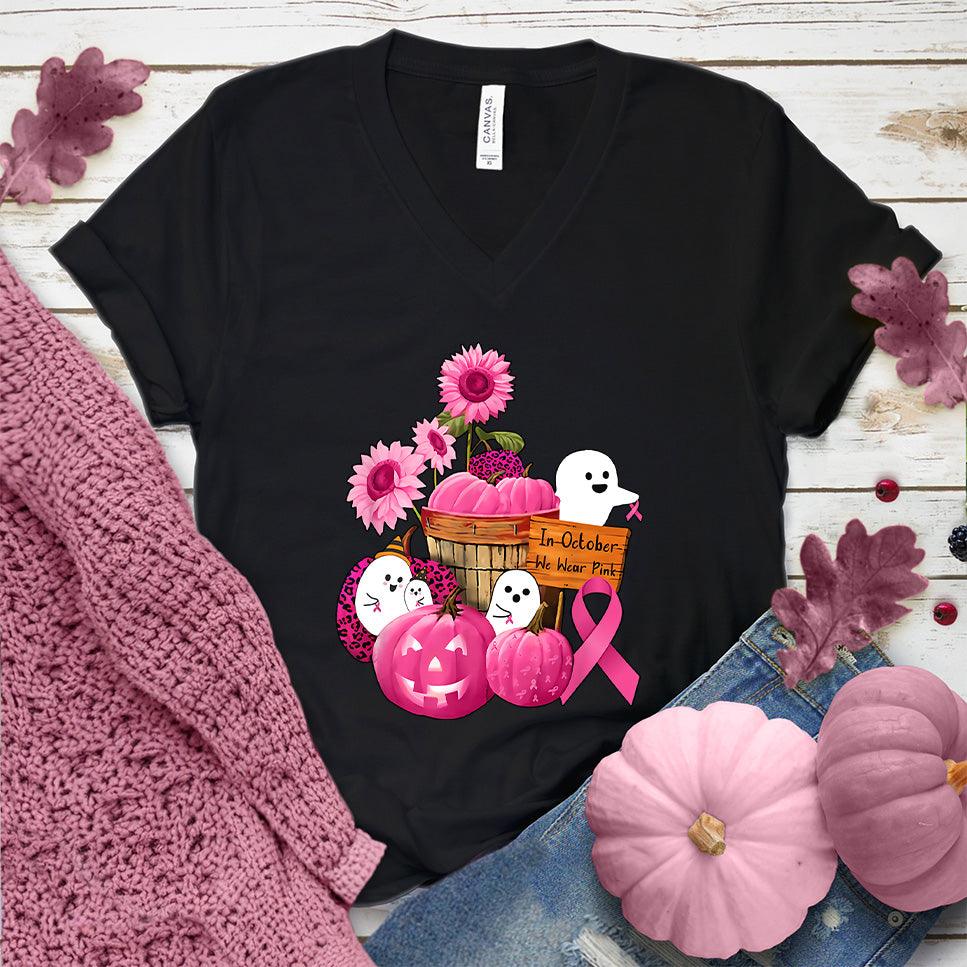 In October We Wear Pink Version 5 V-Neck Colored Edition - Brooke & Belle