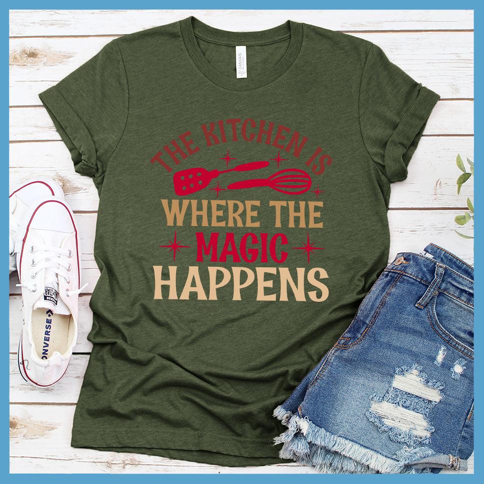 The Kitchen Is Where The Magic Happens T-Shirt Colored Edition