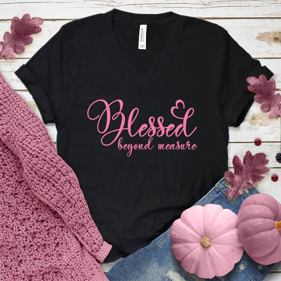 Blessed Beyond Measure V-Neck Pink Edition