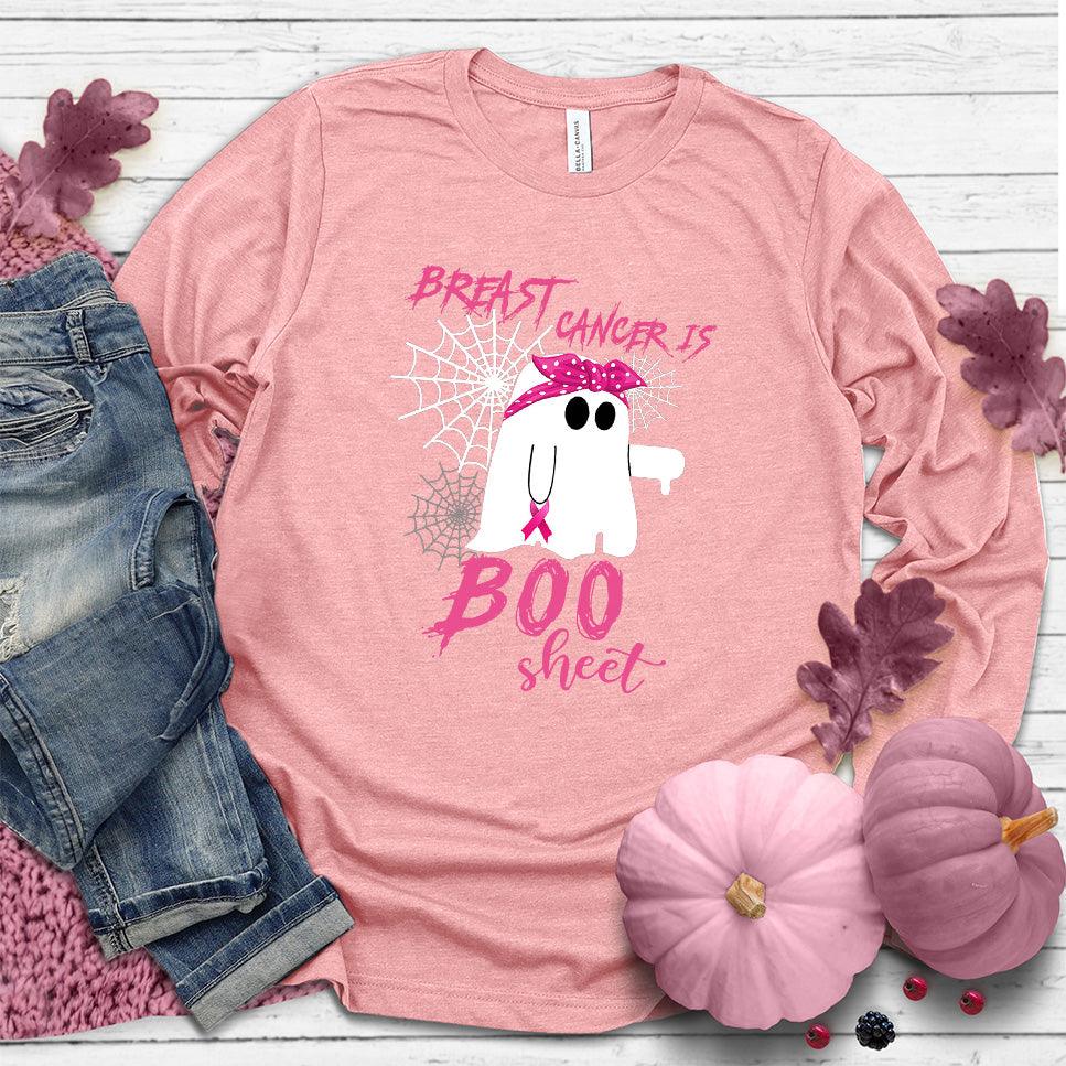 Breast Cancer Is Boo Sheet Long Sleeves Colored Edition - Brooke & Belle