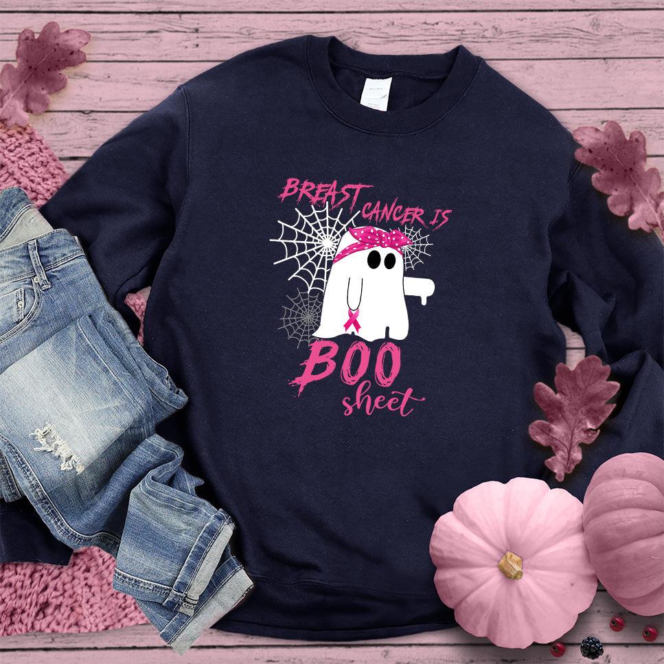 Breast Cancer Is Boo Sheet Sweatshirt Colored Edition - Brooke & Belle