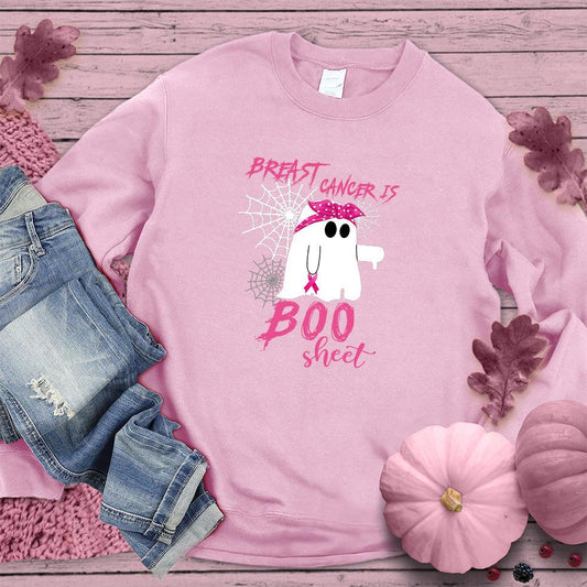 Breast Cancer Is Boo Sheet Sweatshirt Colored Edition - Brooke & Belle