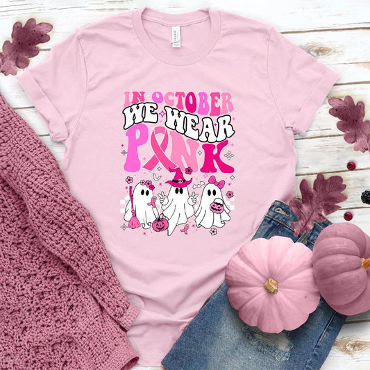 In October We Wear Pink T-Shirt Colored Edition - Brooke & Belle