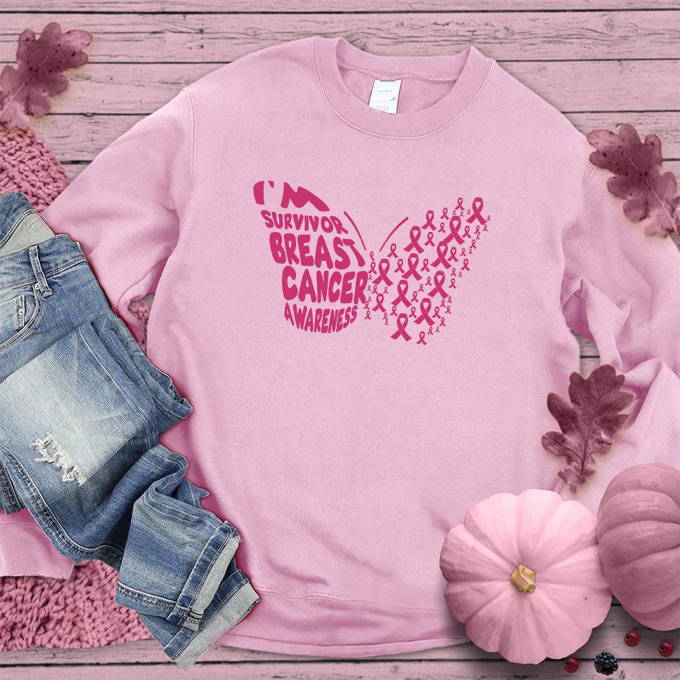 I'm A Survivor Butterfly Colored Edition Sweatshirt - Brooke & Belle