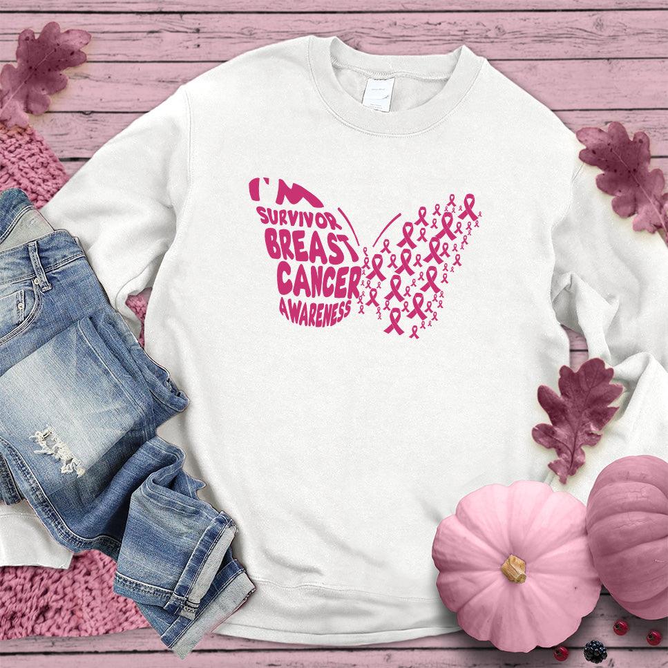 I'm A Survivor Butterfly Colored Edition Sweatshirt - Brooke & Belle