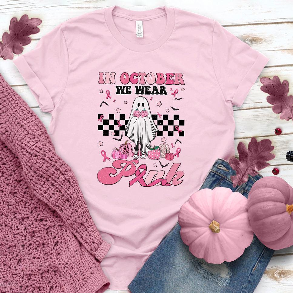 In October We Wear Pink Version 2 T-Shirt Colored Edition - Brooke & Belle