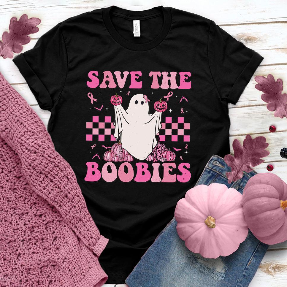 Save The Boobies T-Shirt Colored Edition