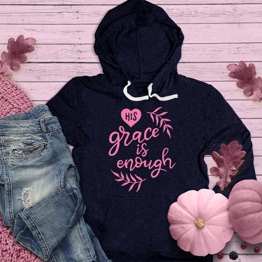 His Grace Is Enough Hoodie Pink Edition - Brooke & Belle
