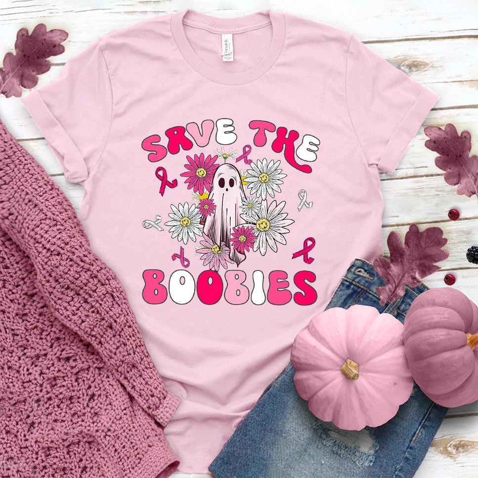 Save The Boobies Version 3 T-Shirt Colored Edition