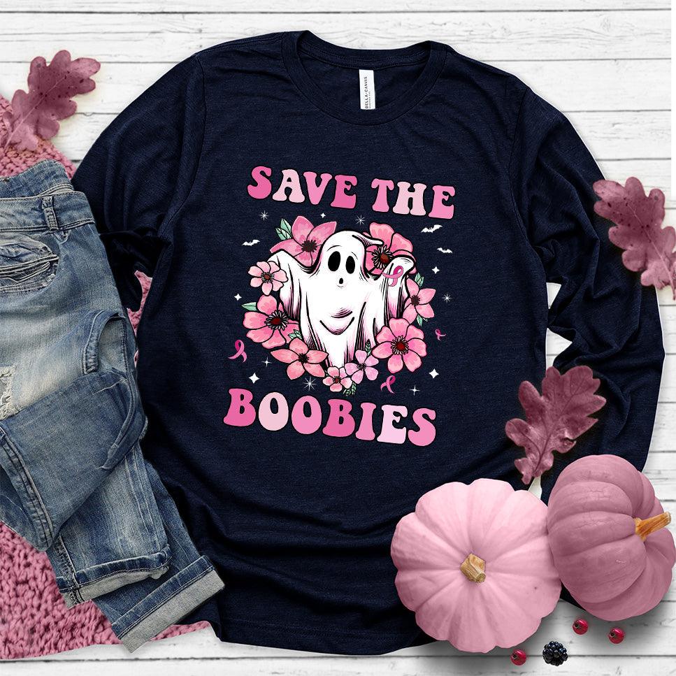 Save The Boobies Version 2 Long Sleeves Colored Edition