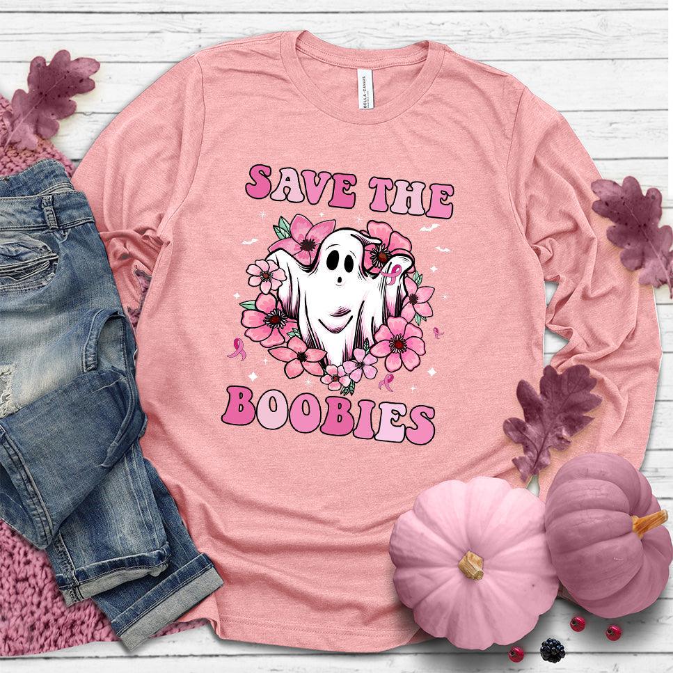 Save The Boobies Version 2 Long Sleeves Colored Edition