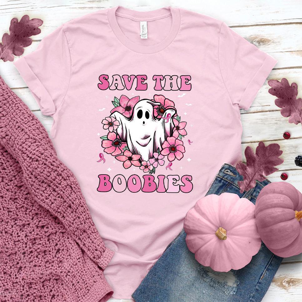 Save The Boobies Version 2 T-Shirt Colored Edition