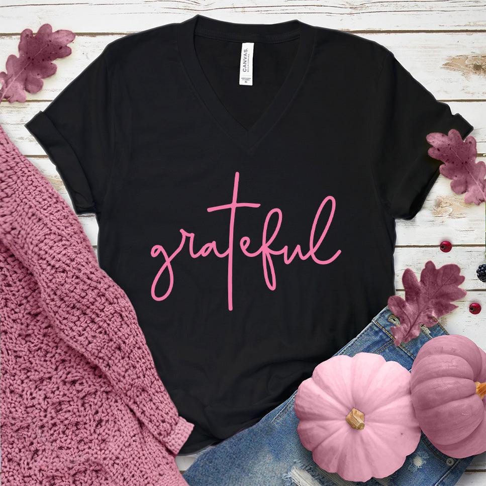 Grateful V-Neck Pink Edition