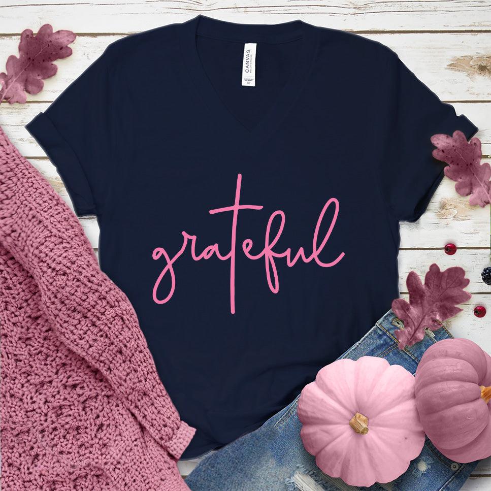 Grateful V-Neck Pink Edition