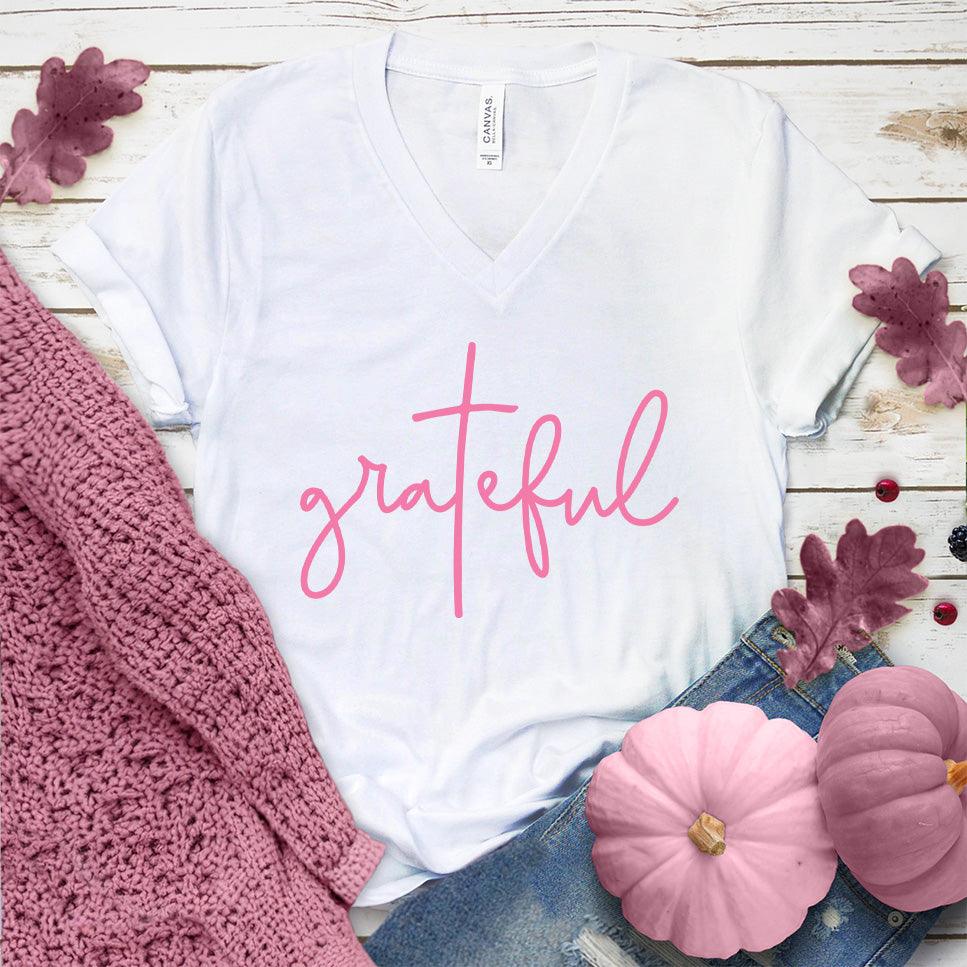 Grateful V-Neck Pink Edition