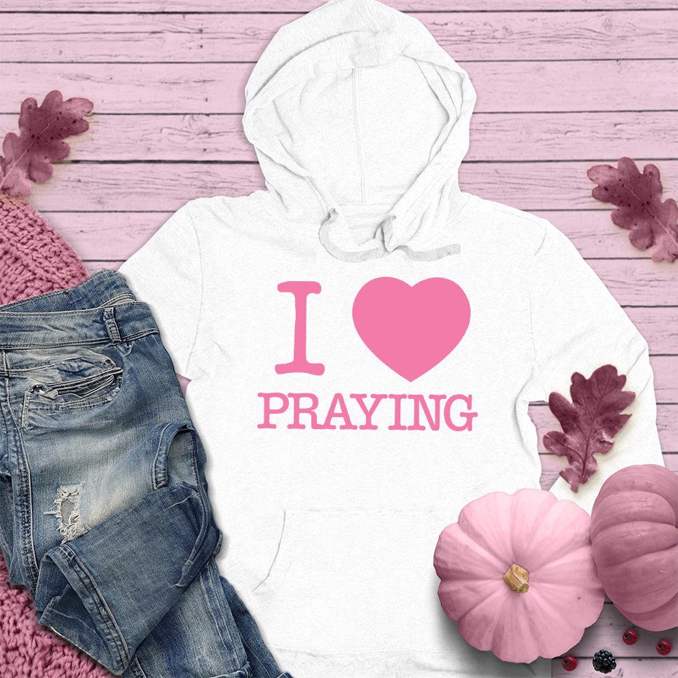 I Heart Praying Colored Hoodie Pink Edition - Brooke & Belle