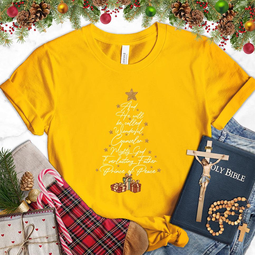 And He Will Be Called Wonderful Counselor Colored Edition T-Shirt - Brooke & Belle