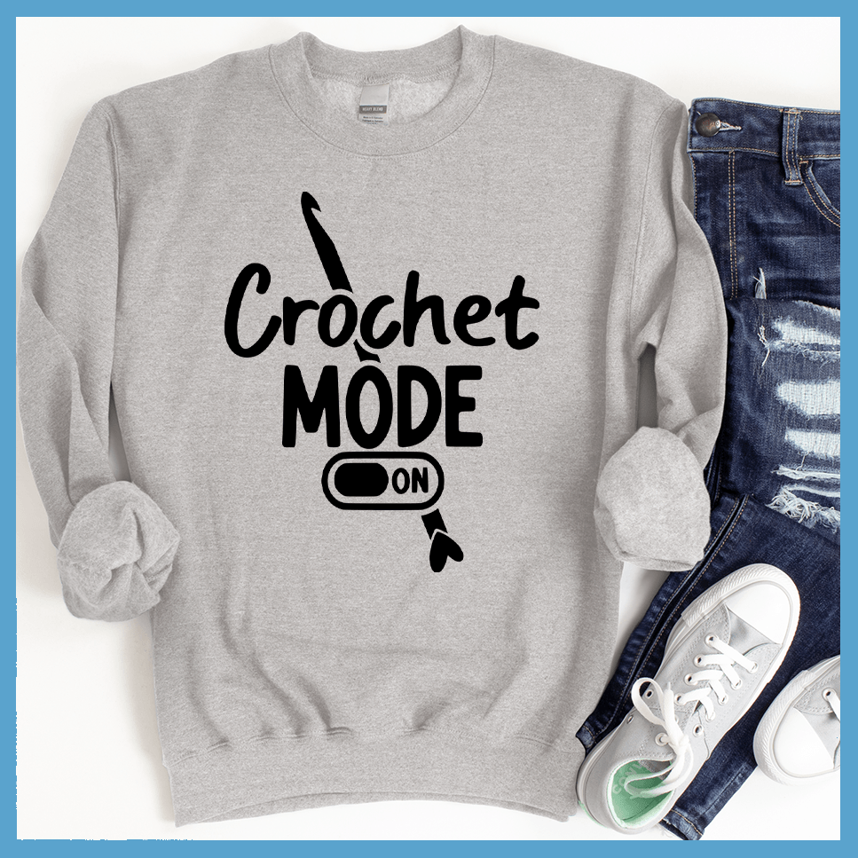 Crochet Mode ON Sweatshirt - Brooke & Belle