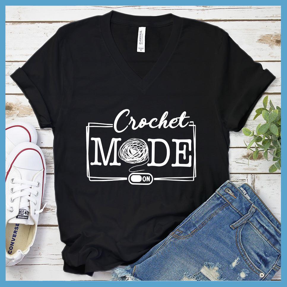 Crochet Mode On V-Neck - Yarn Mode Edition