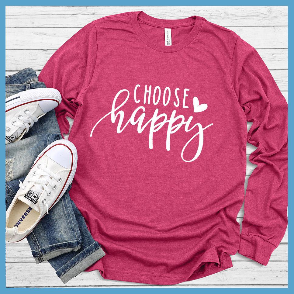 Choose Happy Long Sleeves - Brooke & Belle