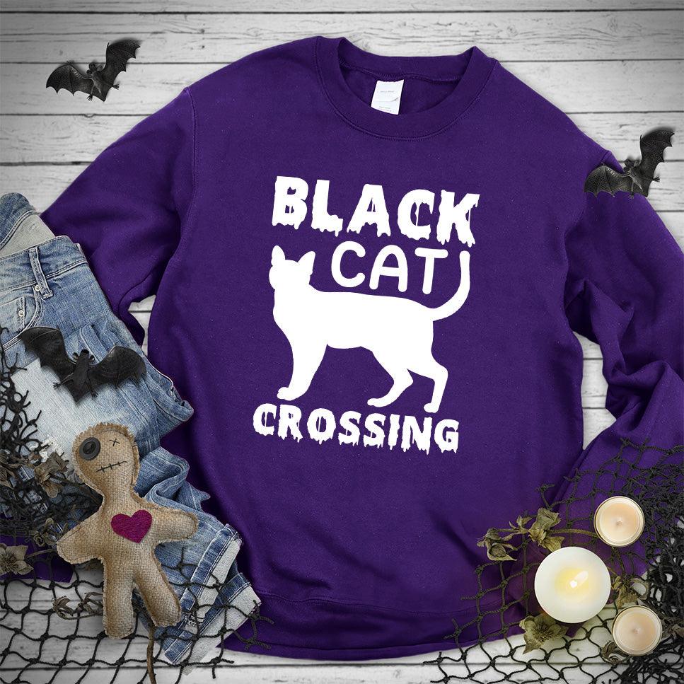 Black Cat Crossing Sweatshirt - Brooke & Belle