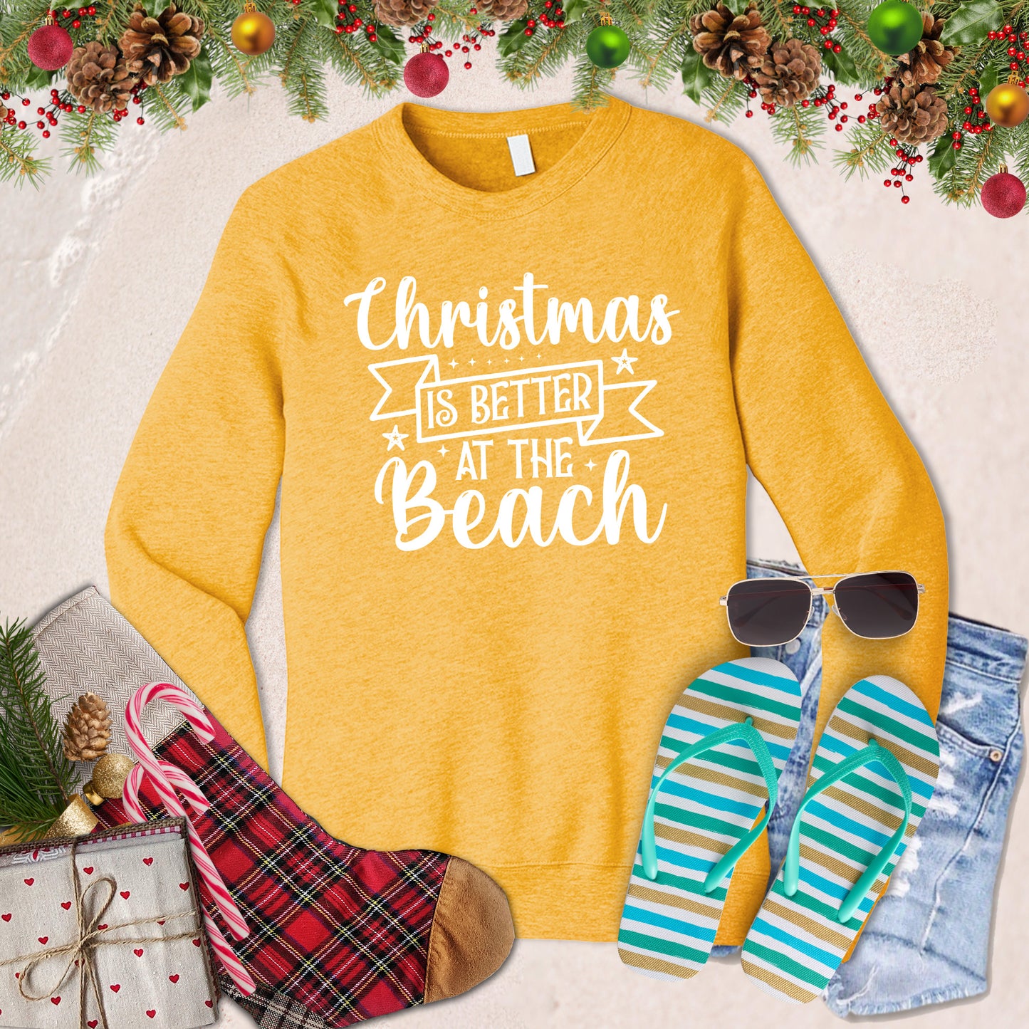 Christmas Is Better At The Beach Sweatshirt