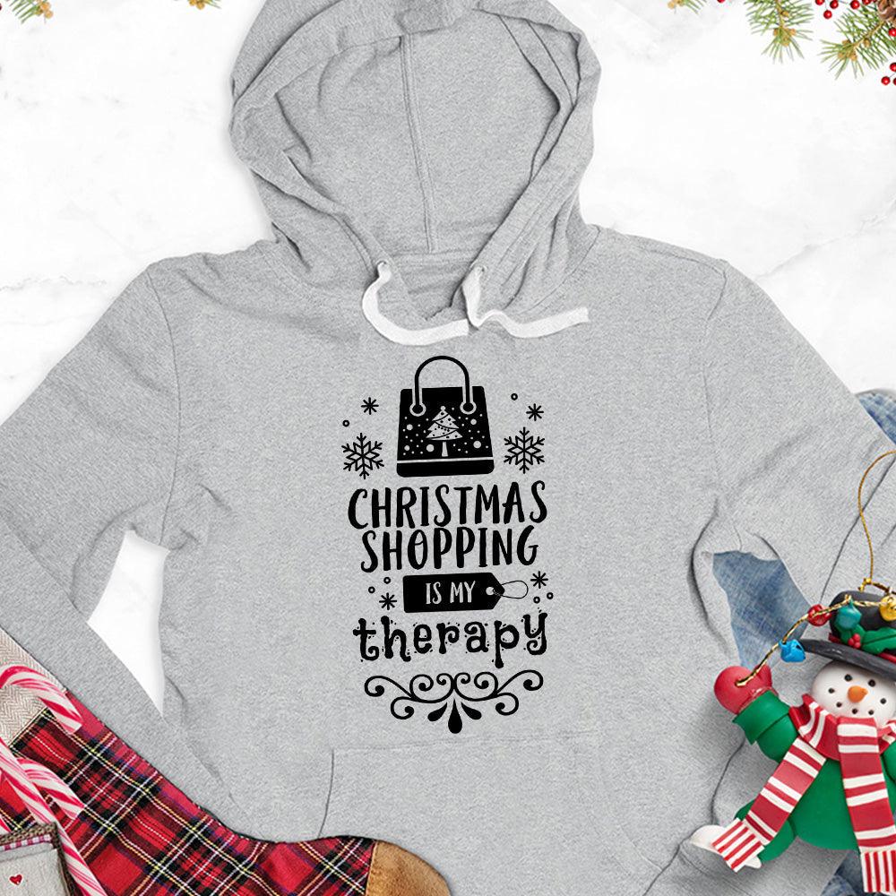 Christmas Shopping Is My Therapy Version 1 Hoodie - Brooke & Belle