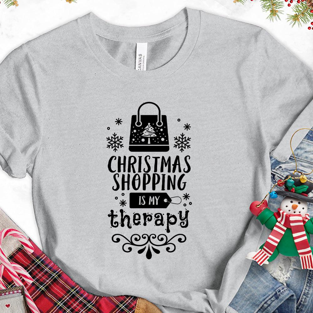 Christmas Shopping Is My Therapy Version 1 T-Shirt - Brooke & Belle