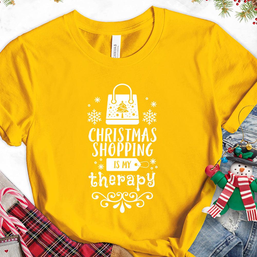 Christmas Shopping Is My Therapy Version 1 T-Shirt - Brooke & Belle
