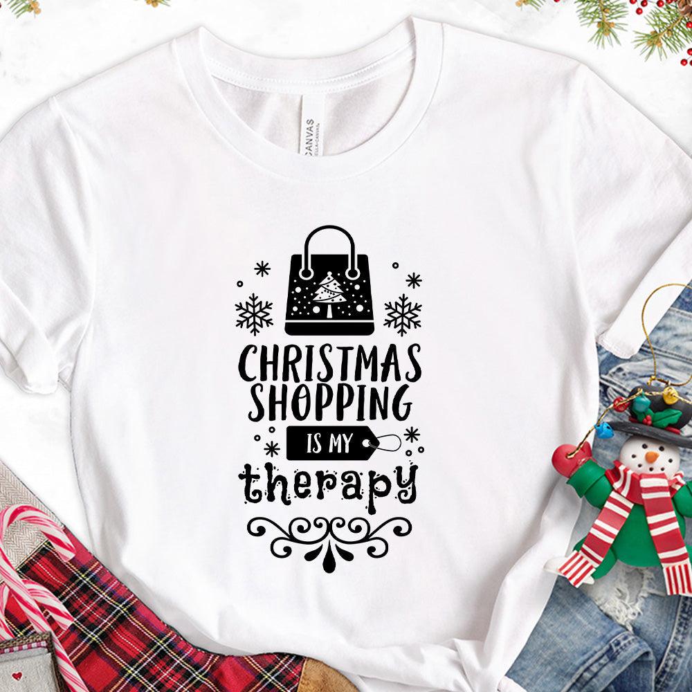 Christmas Shopping Is My Therapy Version 1 T-Shirt - Brooke & Belle