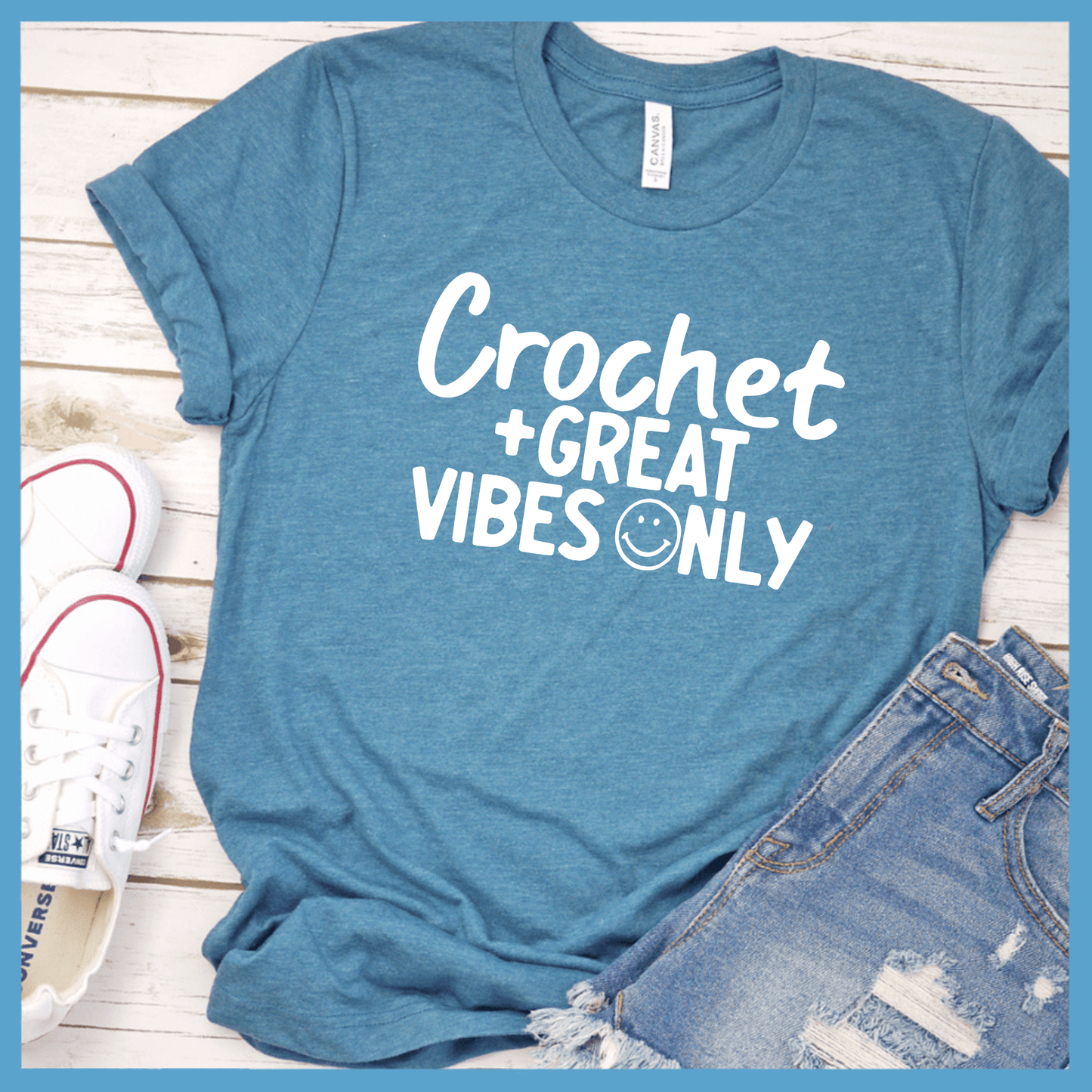 Crochet + Great Vibes Only T-Shirt
