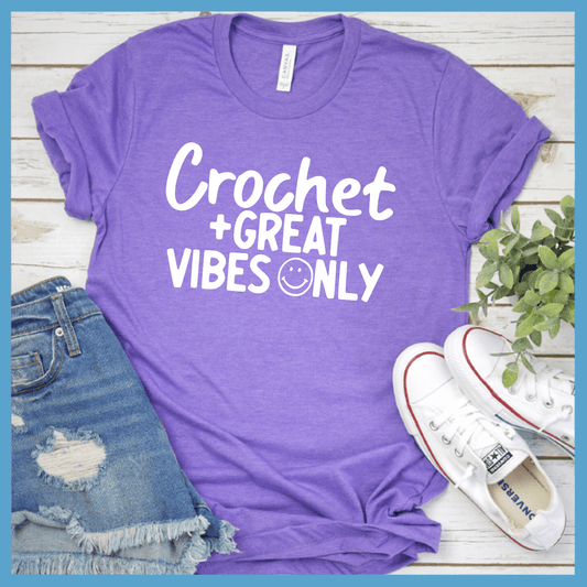 Crochet + Great Vibes Only T-Shirt - Brooke & Belle