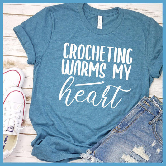 Crocheting Warms My Heart T-Shirt - Brooke & Belle