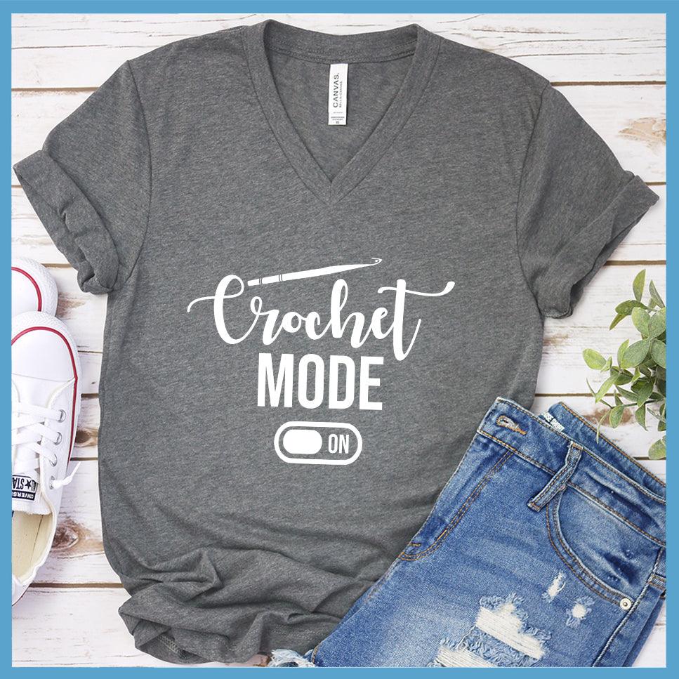 Crochet Mode On V-Neck - Accented Hook Edition - Brooke & Belle