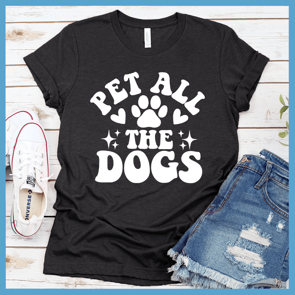 Pet All The Dogs Retro T-Shirt