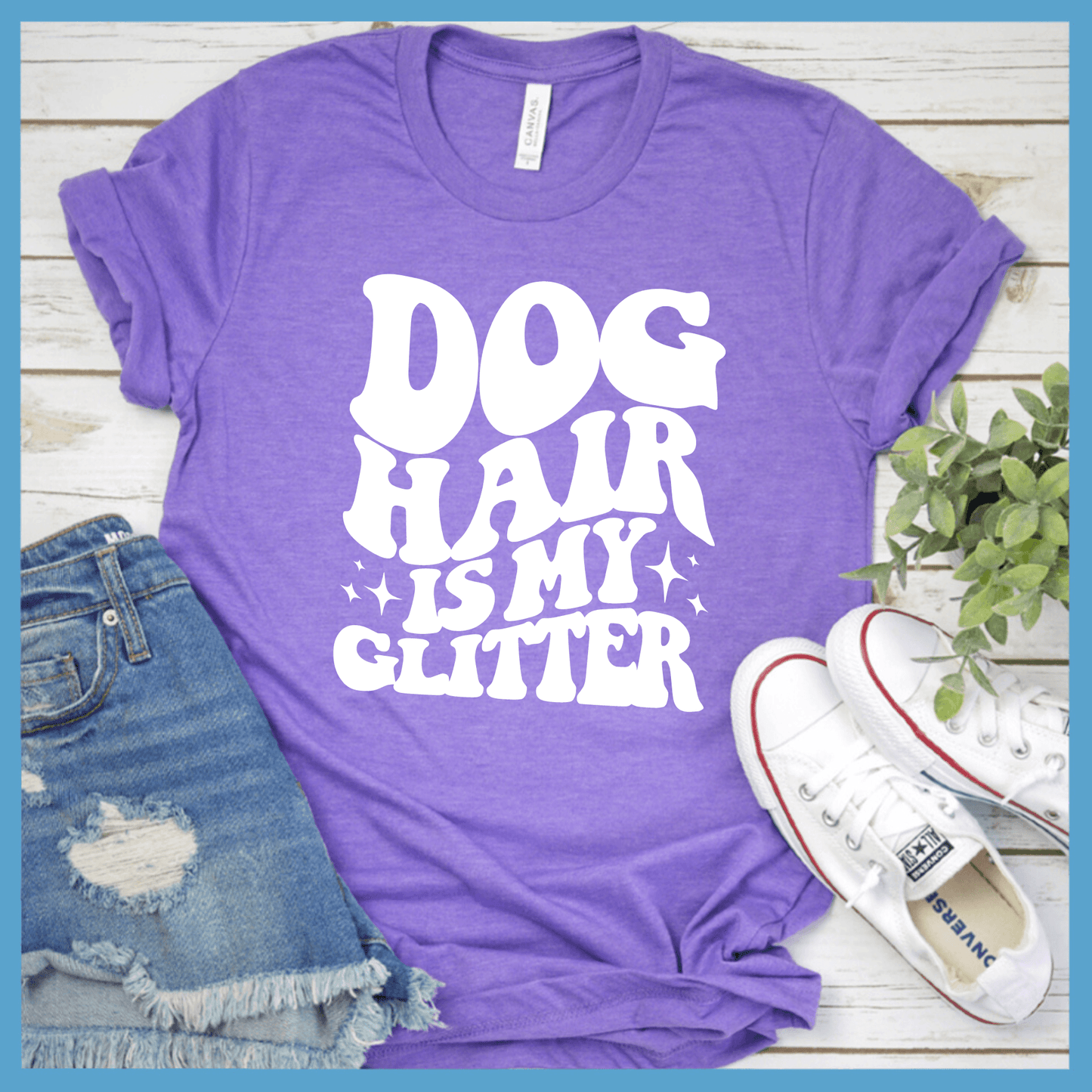 Dog Hair Is My Glitter Wavy Version T-Shirt