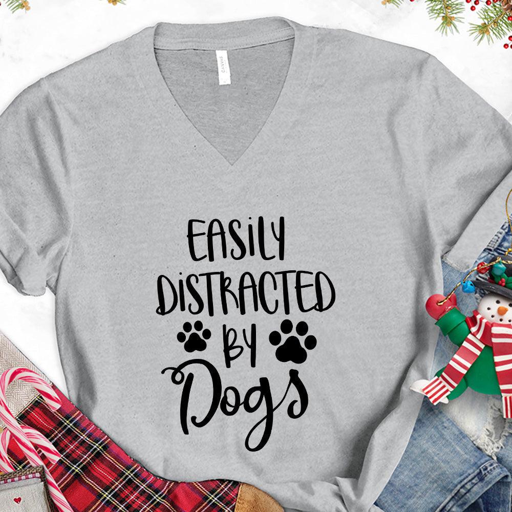 Easily Distracted By Dogs V-Neck - Brooke & Belle