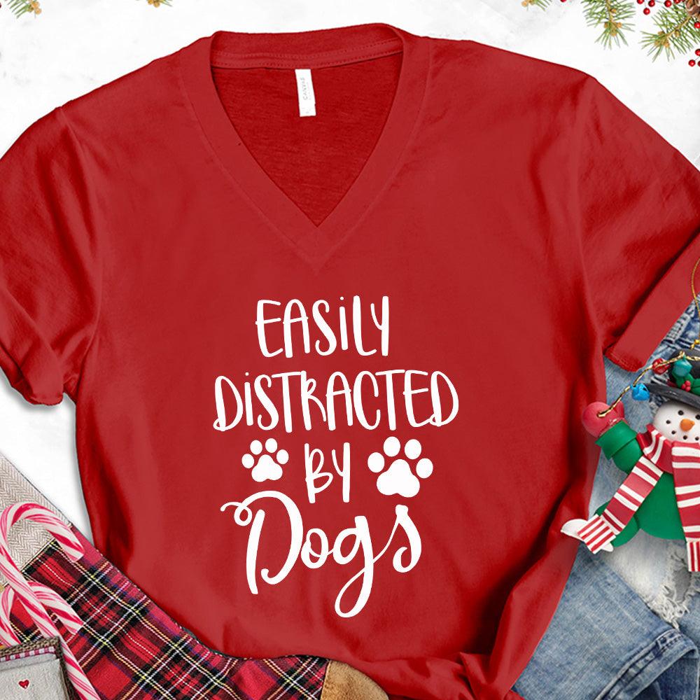 Easily Distracted By Dogs V-Neck - Brooke & Belle