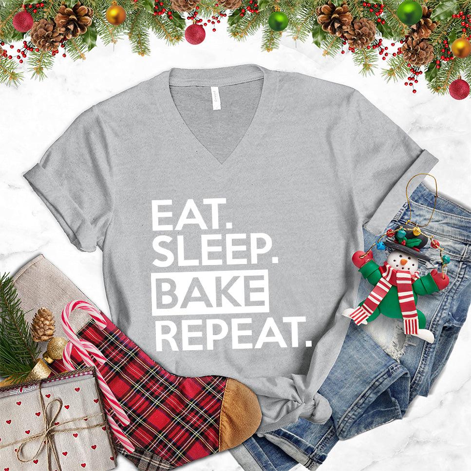 Eat Sleep Bake Repeat V-Neck - Brooke & Belle