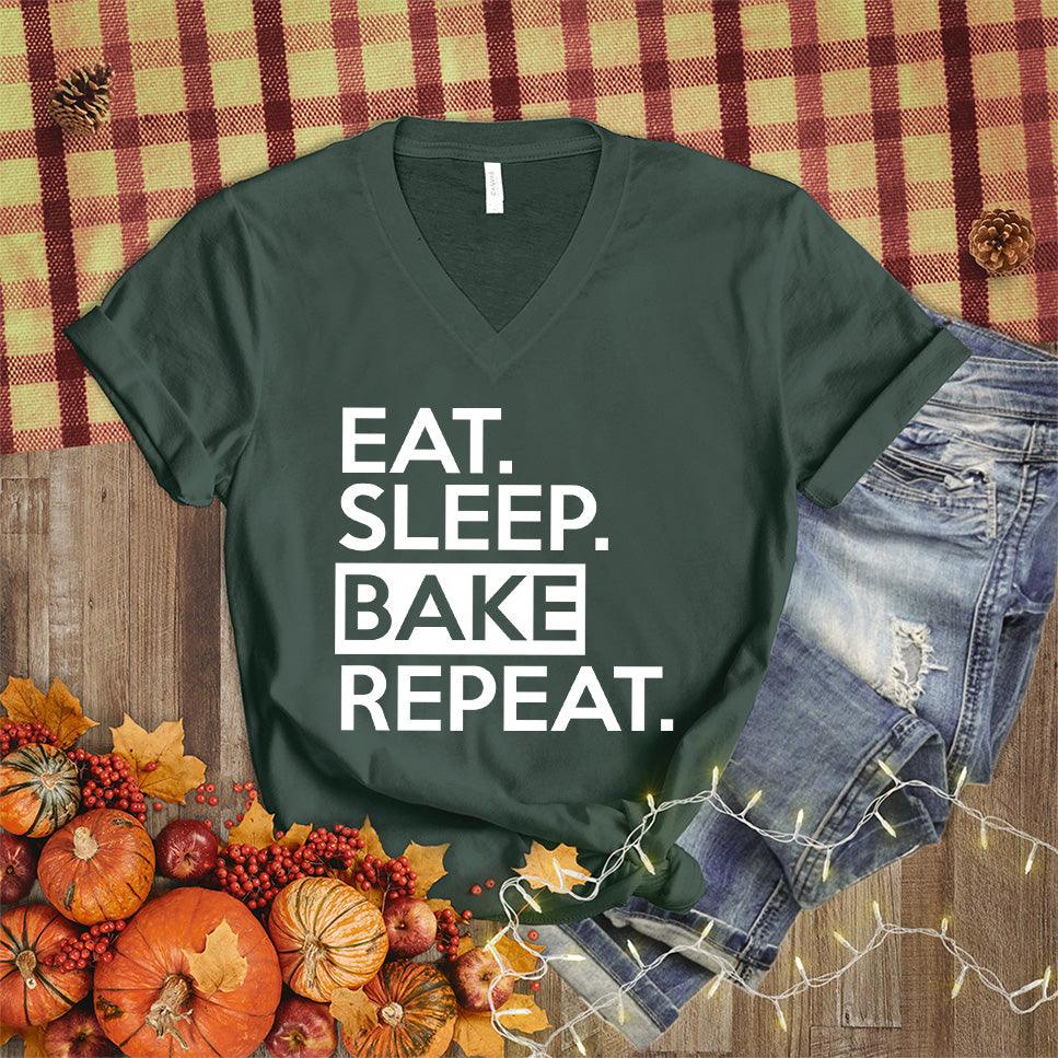 Eat Sleep Bake Repeat V-Neck - Brooke & Belle