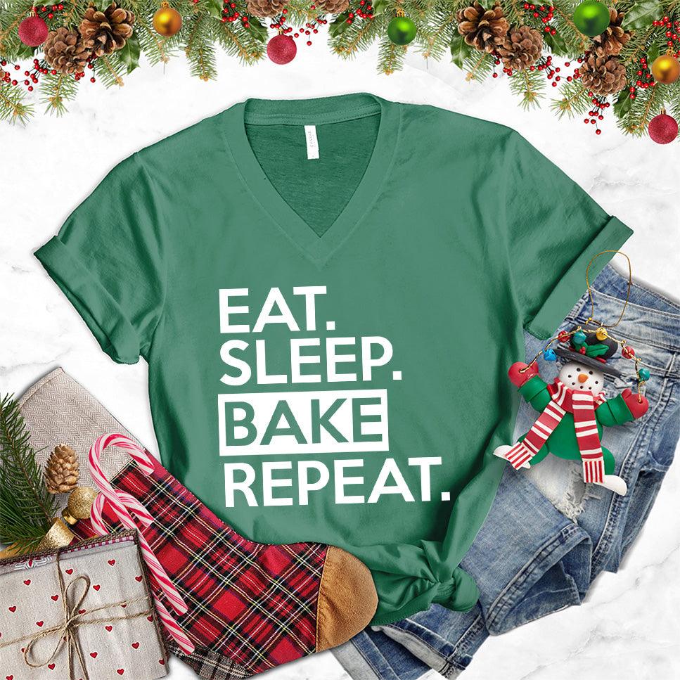 Eat Sleep Bake Repeat V-Neck - Brooke & Belle
