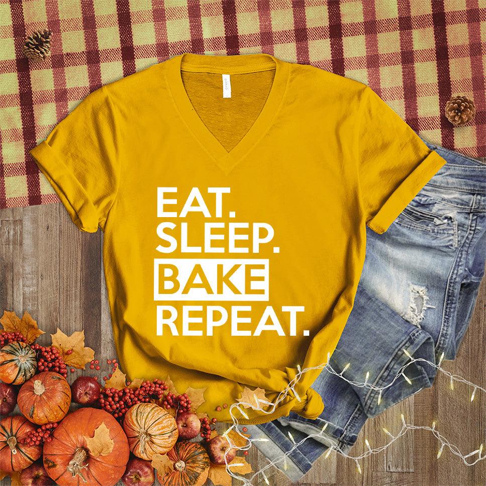 Eat Sleep Bake Repeat V-Neck - Brooke & Belle