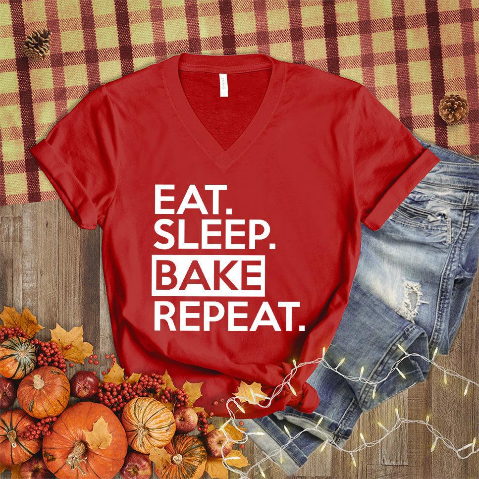 Eat Sleep Bake Repeat V-Neck - Brooke & Belle