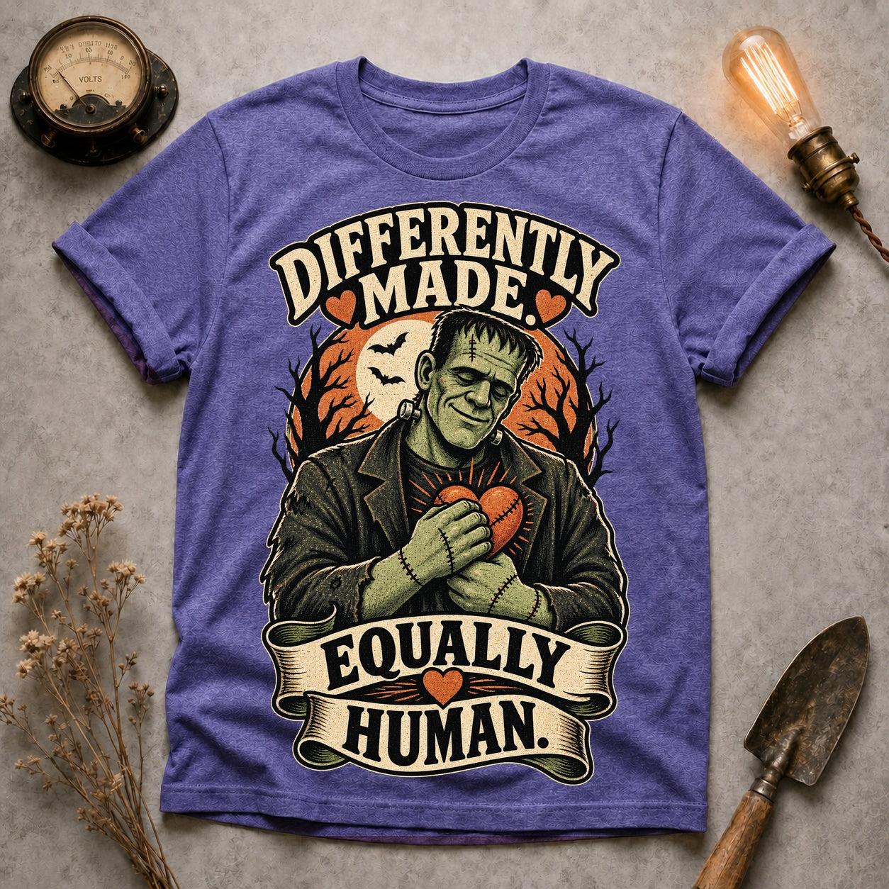 Differently Made T-shirt - Heather Purple - Brooke & Belle